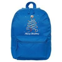 Nurse Stethoscope Christmas Tree Ornat Lights Funny Gift 16 in Basic Backpack