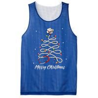 Nurse Stethoscope Christmas Tree Ornat Lights Funny Gift Mesh Reversible Basketball Jersey Tank