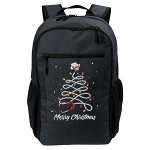 Nurse Stethoscope Christmas Tree Ornat Lights Funny Gift Daily Commute Backpack