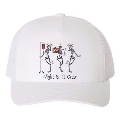 Night Shift Crew Funny Nurse Skeleton Great Gift Yupoong Adult 5-Panel Trucker Hat