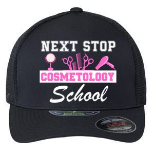 Next Stop Cosmetology School Graduation Cosmetology Student Flexfit Unipanel Trucker Cap