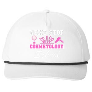 Next Stop Cosmetology School Graduation Cosmetology Student Snapback Five-Panel Rope Hat