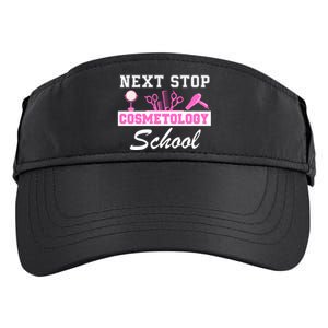 Next Stop Cosmetology School Graduation Cosmetology Student Adult Drive Performance Visor