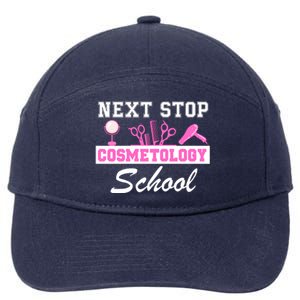 Next Stop Cosmetology School Graduation Cosmetology Student 7-Panel Snapback Hat