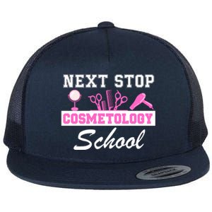 Next Stop Cosmetology School Graduation Cosmetology Student Flat Bill Trucker Hat