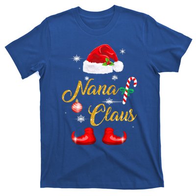 Nana Santa Claus Matching Family Group Christmas Pajama Funny Gift T-Shirt