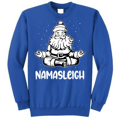 Namasleigh Santa Claus Namaste Yoga Gift Sweatshirt