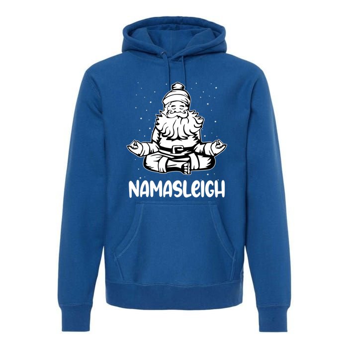 Namasleigh Santa Claus Namaste Yoga Gift Premium Hoodie