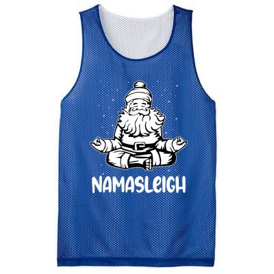 Namasleigh Santa Claus Namaste Yoga Gift Mesh Reversible Basketball Jersey Tank