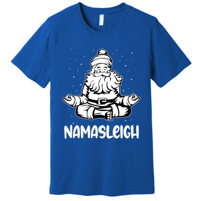 Namasleigh Santa Claus Namaste Yoga Gift Premium T-Shirt