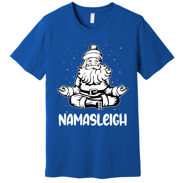 Namasleigh Santa Claus Namaste Yoga Gift Premium T-Shirt