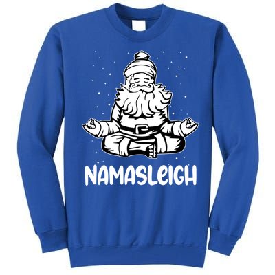 Namasleigh Santa Claus Namaste Yoga Gift Tall Sweatshirt