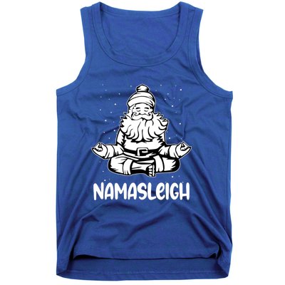 Namasleigh Santa Claus Namaste Yoga Gift Tank Top