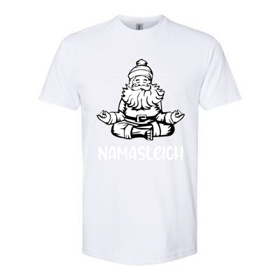 Namasleigh Santa Claus Namaste Yoga Gift Softstyle CVC T-Shirt