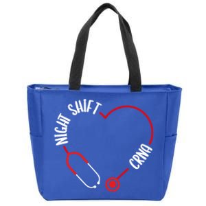 Night Shift Crna Nurse Appreciation Stethoscope Nursing Gift Zip Tote Bag