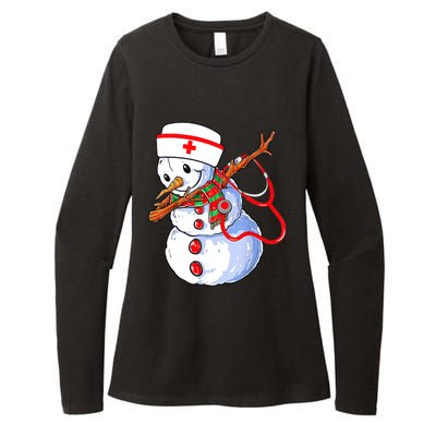 Nurse Snowman Christmas Themed Gift Future Nurses Womens CVC Long Sleeve Shirt