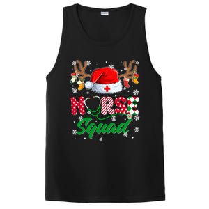 Nurse Squad Christmas Xmas Reindeer Santa Rn Cna Icu Scurb Cute Gift PosiCharge Competitor Tank