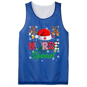 Nurse Squad Christmas Xmas Reindeer Santa Rn Cna Icu Scurb Cute Gift Mesh Reversible Basketball Jersey Tank