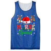 Nurse Squad Christmas Xmas Reindeer Santa Rn Cna Icu Scurb Cute Gift Mesh Reversible Basketball Jersey Tank