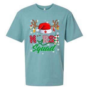 Nurse Squad Christmas Xmas Reindeer Santa Rn Cna Icu Scurb Cute Gift Sueded Cloud Jersey T-Shirt