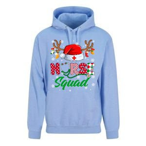 Nurse Squad Christmas Xmas Reindeer Santa Rn Cna Icu Scurb Cute Gift Unisex Surf Hoodie