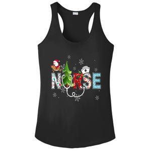 Nurse Stethoscope Christmas Tree Ornats Decor Gift Cute Gift Ladies PosiCharge Competitor Racerback Tank