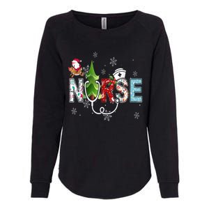 Nurse Stethoscope Christmas Tree Ornats Decor Gift Cute Gift Womens California Wash Sweatshirt