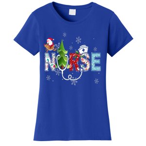 Nurse Stethoscope Christmas Tree Ornats Decor Gift Cute Gift Women's T-Shirt