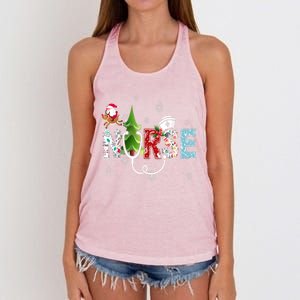 Nurse Stethoscope Christmas Tree Ornats Decor Gift Cute Gift Women's Knotted Racerback Tank