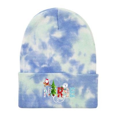 Nurse Stethoscope Christmas Tree Ornats Decor Gift Cute Gift Tie Dye 12in Knit Beanie