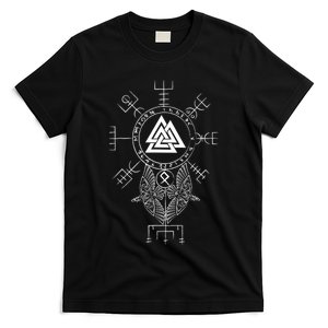 Norse Symbol Celtic Compass Vegvisir Viking Valknut T-Shirt