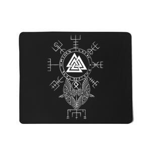 Norse Symbol Celtic Compass Vegvisir Viking Valknut Mousepad