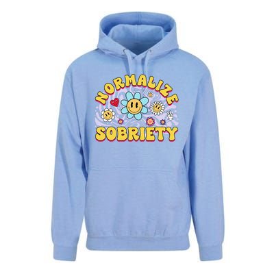 Normalize Sobriety Clean Sober Recovery Gift 12 Steps Addict Unisex Surf Hoodie