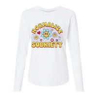 Normalize Sobriety Clean Sober Recovery Gift 12 Steps Addict Womens Cotton Relaxed Long Sleeve T-Shirt