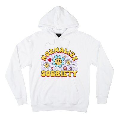 Normalize Sobriety Clean Sober Recovery Gift 12 Steps Addict Hoodie