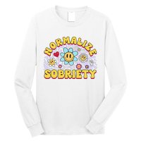 Normalize Sobriety Clean Sober Recovery Gift 12 Steps Addict Long Sleeve Shirt