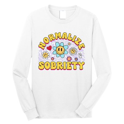 Normalize Sobriety Clean Sober Recovery Gift 12 Steps Addict Long Sleeve Shirt