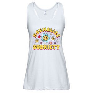 Normalize Sobriety Clean Sober Recovery Gift 12 Steps Addict Ladies Essential Flowy Tank