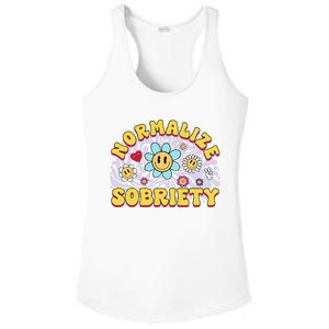 Normalize Sobriety Clean Sober Recovery Gift 12 Steps Addict Ladies PosiCharge Competitor Racerback Tank