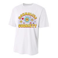 Normalize Sobriety Clean Sober Recovery Gift 12 Steps Addict Performance Sprint T-Shirt