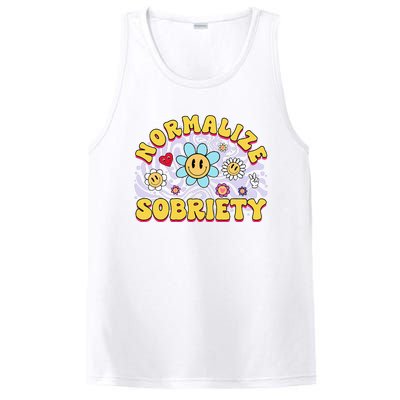 Normalize Sobriety Clean Sober Recovery Gift 12 Steps Addict PosiCharge Competitor Tank