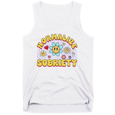 Normalize Sobriety Clean Sober Recovery Gift 12 Steps Addict Tank Top