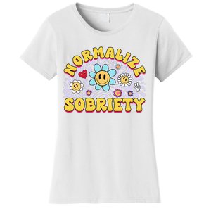 Normalize Sobriety Clean Sober Recovery Gift 12 Steps Addict Women's T-Shirt