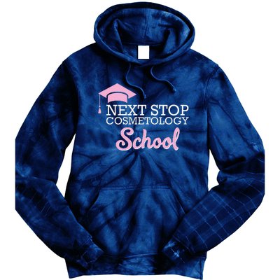 Next Stop Cosmetology School Future Cosmetologist Tie Dye Hoodie