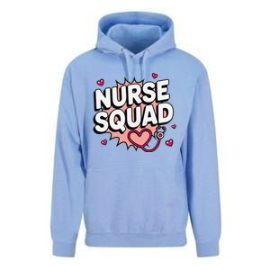 Nurse Squad Cute Stethoscope Heart Medical Team Matching Unisex Surf Hoodie