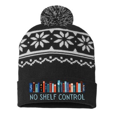 No Shelf Control Books USA-Made Snowflake Beanie