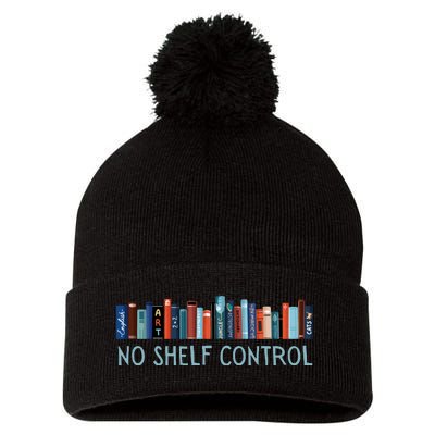 No Shelf Control Books Pom Pom 12in Knit Beanie