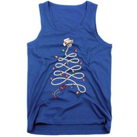 Nurse Stethoscope Christmas Tree Ornat Lights Funny Gift Tank Top