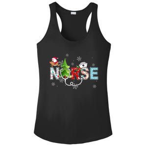 Nurse Stethoscope Christmas Tree Ornats Decor Gift Ladies PosiCharge Competitor Racerback Tank