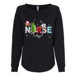 Nurse Stethoscope Christmas Tree Ornats Decor Gift Womens California Wash Sweatshirt